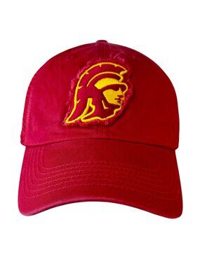 USC Trojans Snapback Hat Distressed-Look Trojan Headwear Red Relaxed Fit NWOT